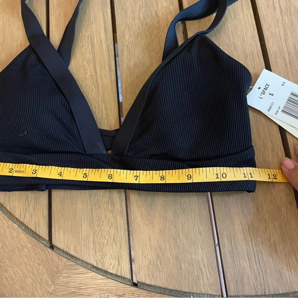 L*Space Black‎ Vera top size s ribbed NWT in black